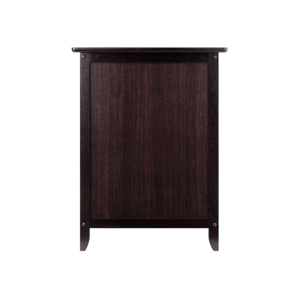 2 Piece Wood Nightstand Set with Cabinet and Drawer X6933