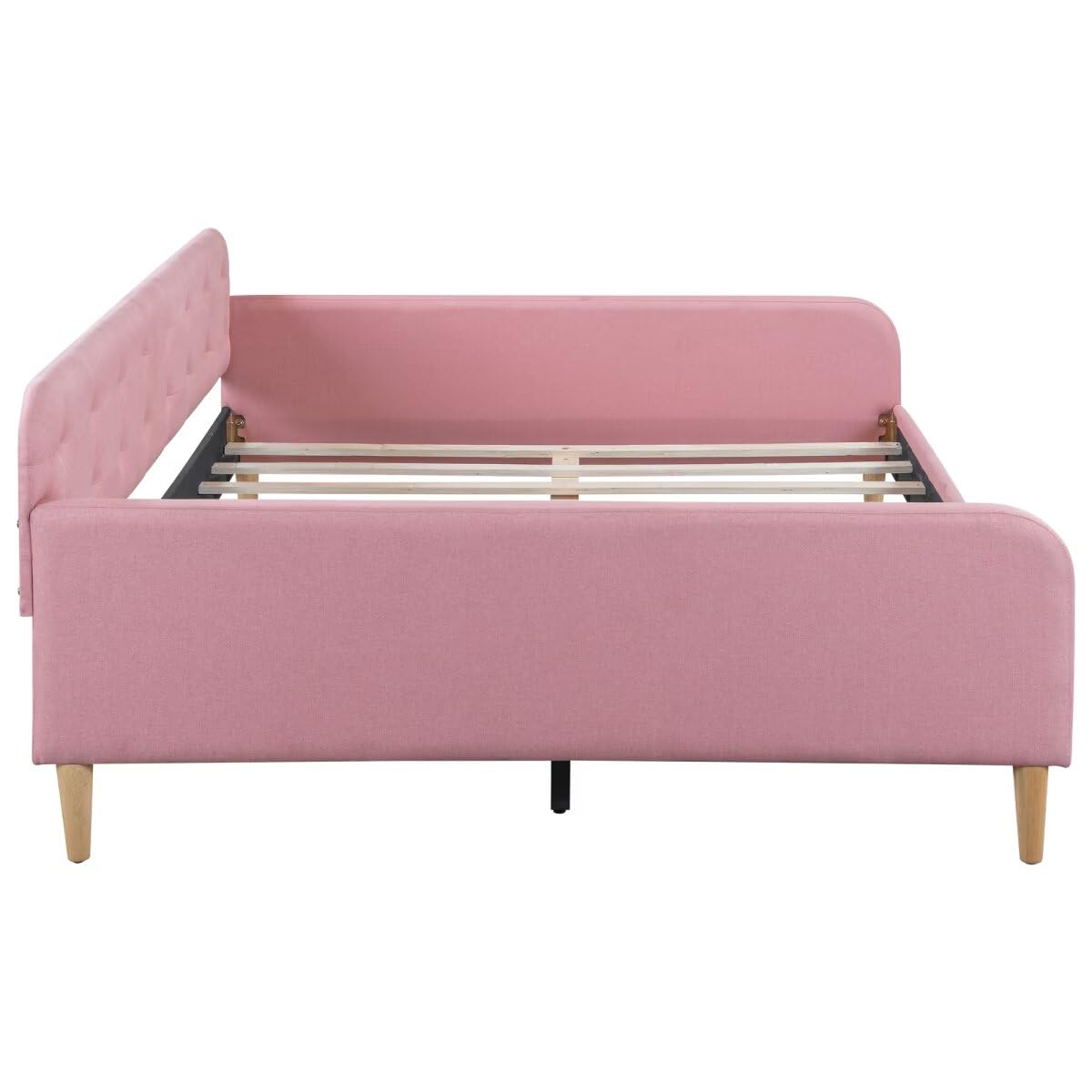 Pink Twin Size Upholstered Daybed J380495