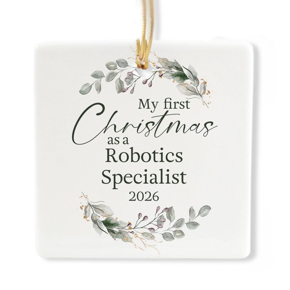Ceramic 3-inch Square Ornament I79352