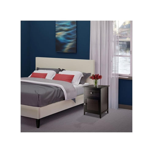 2 Piece Wood Nightstand Set with Cabinet and Drawer X6933