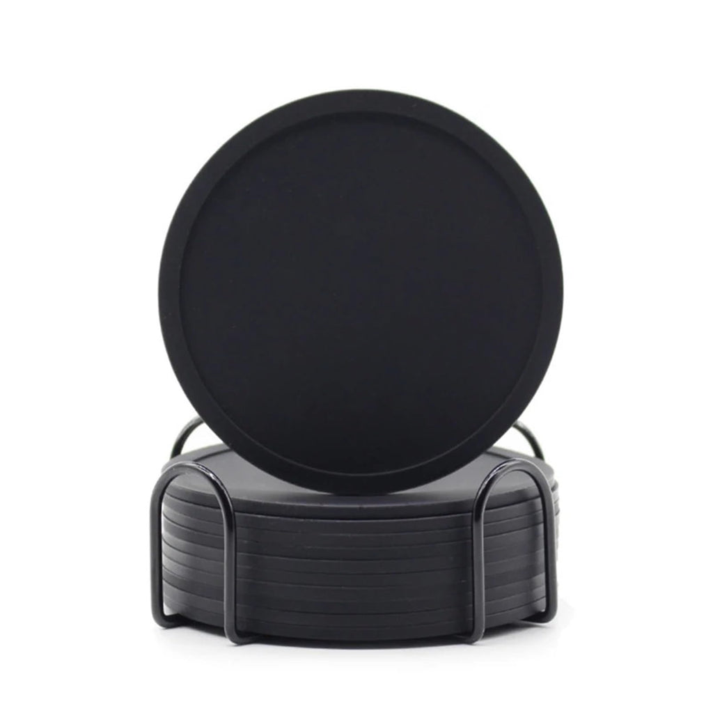 Black Silicone Coasters Set of 32 W2719