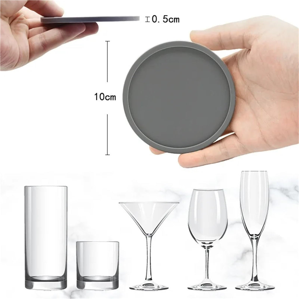 Black Silicone Coasters Set of 32 W2719