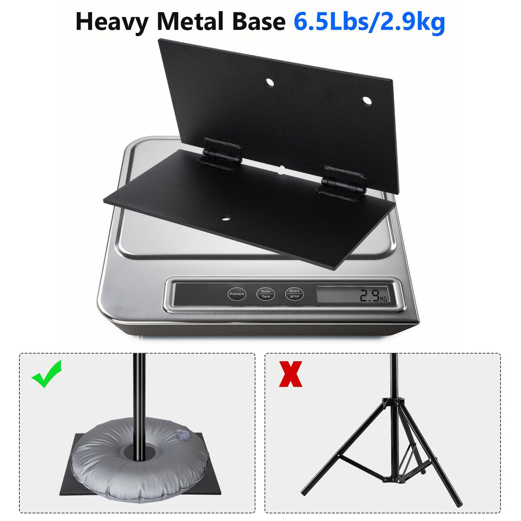 Adjustable Photography Backdrop Stand Kit 10ft x 8.5ft with Clamps and Carrying Bag V969001