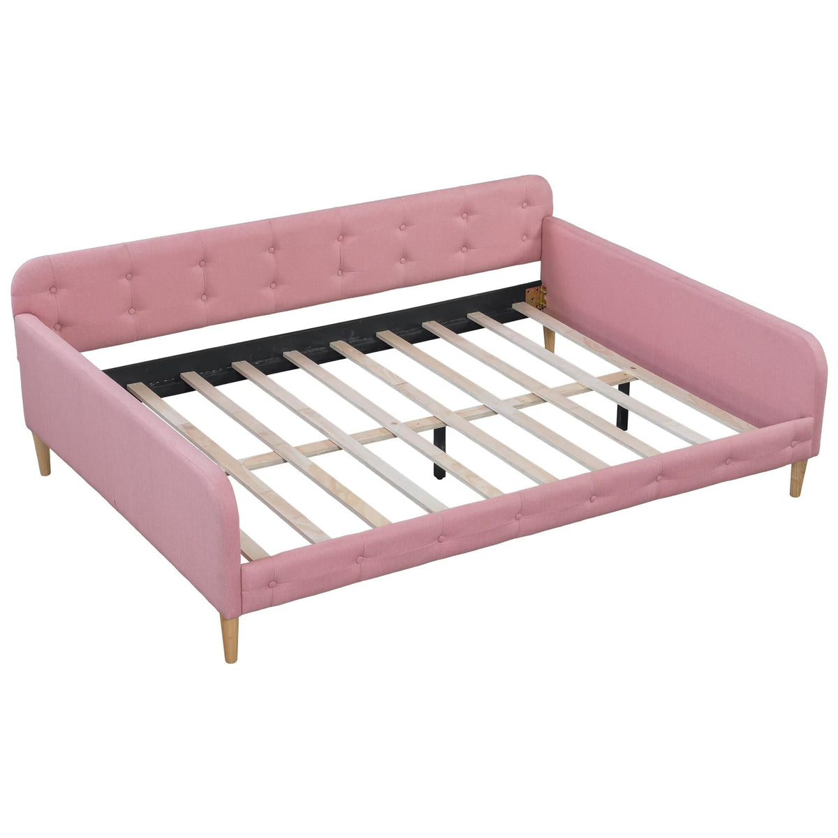 Pink Twin Size Upholstered Daybed J380495