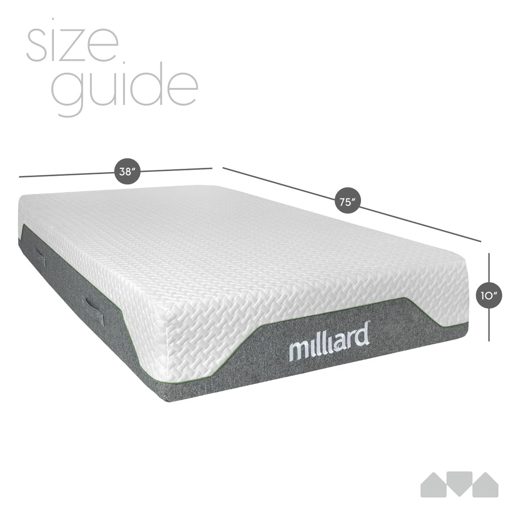 10-Inch Firm Memory Foam Twin Size Mattress S1921