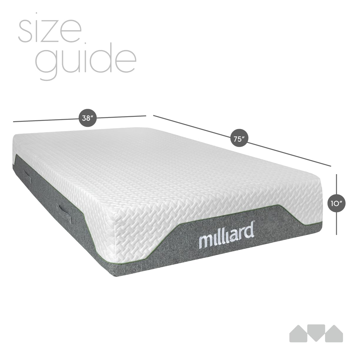 10-Inch Firm Memory Foam Twin Size Mattress S1921