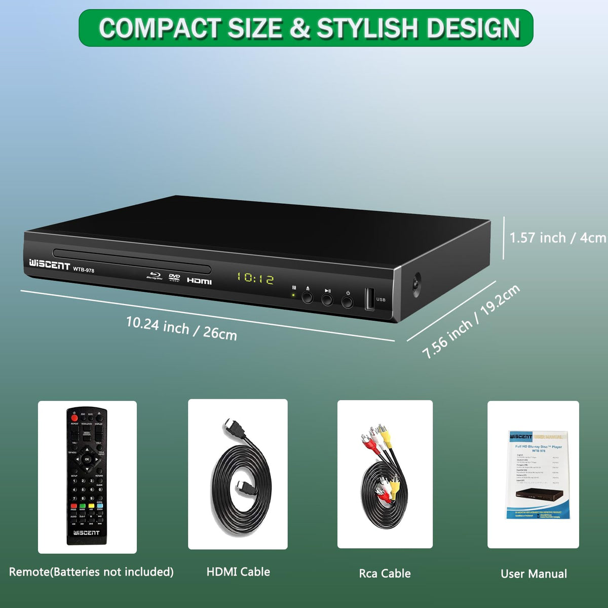 Blu Ray DVD Player Full HD 1080p Region A/1 Z8322