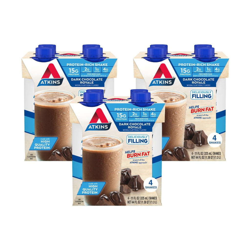 Dark Chocolate Mocha Latte Protein Shake, 15g Protein, 4g Net Carb, 1g Sugar I9839