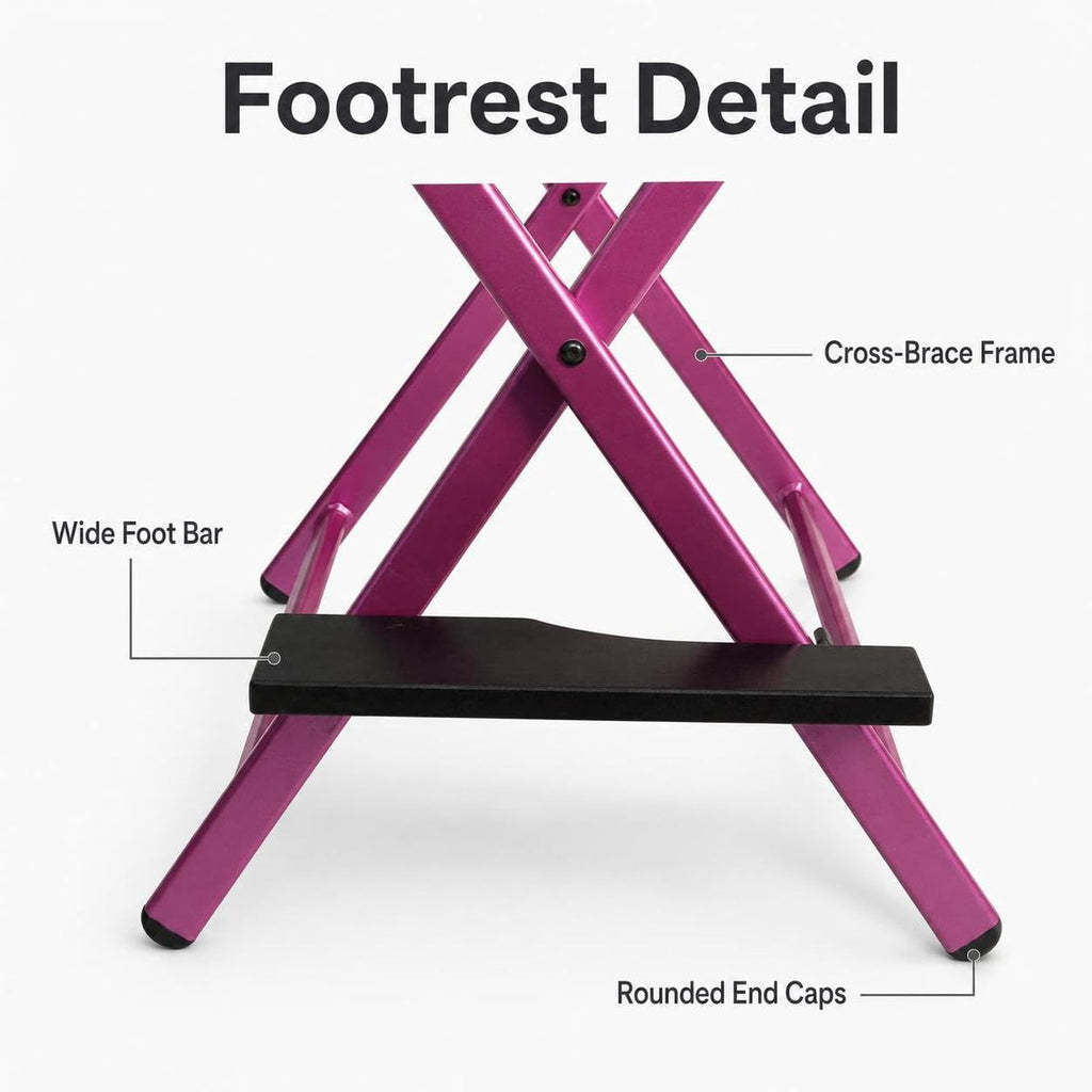 Foldable Adjustable Height Director Chair with Headrest V47784