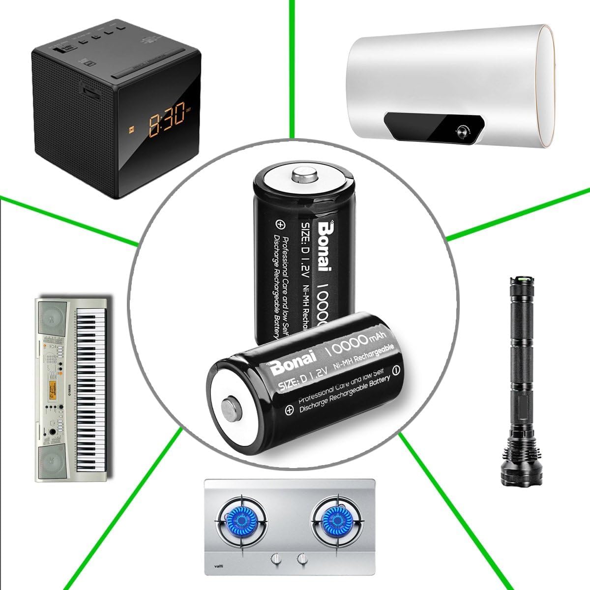 Rechargeable D Batteries 4 Pack Z46088
