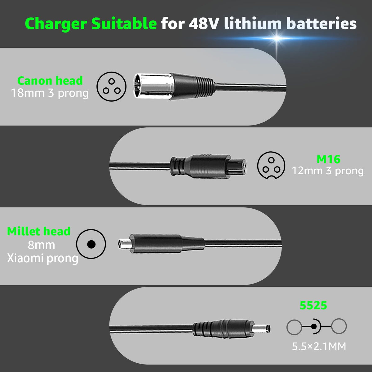 54.6V 2A Electric Bike Charger R63541