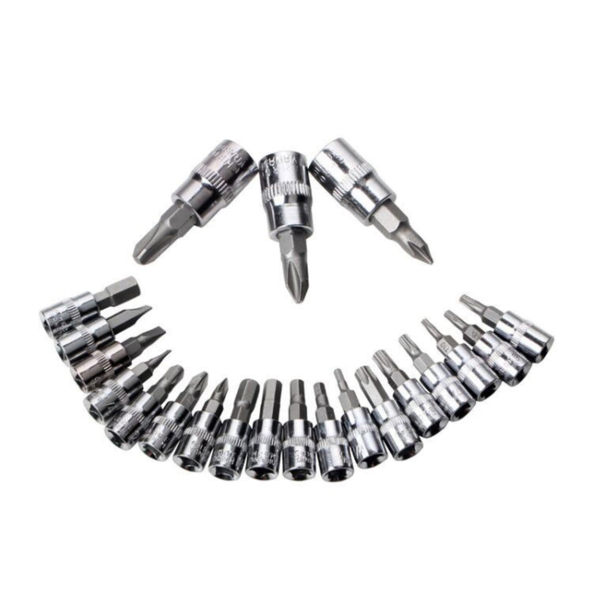 46 Pieces Mechanic Tool Kit 1/4” Ratchet Socket Wrench Set with Storage Case J51137
