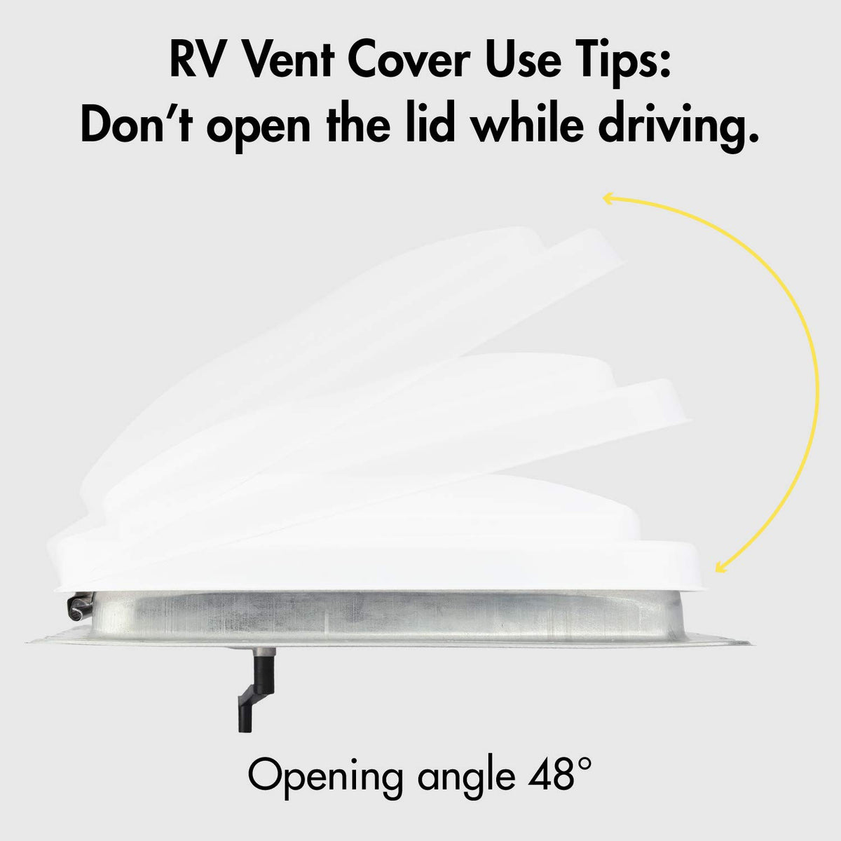 White RV Vent Lid Replacements 2-Pack V1308