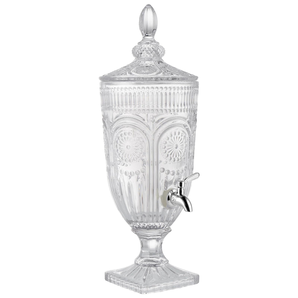 0.8 Gallon Glass Beverage Dispenser with Stainless Steel Spigot Z7948