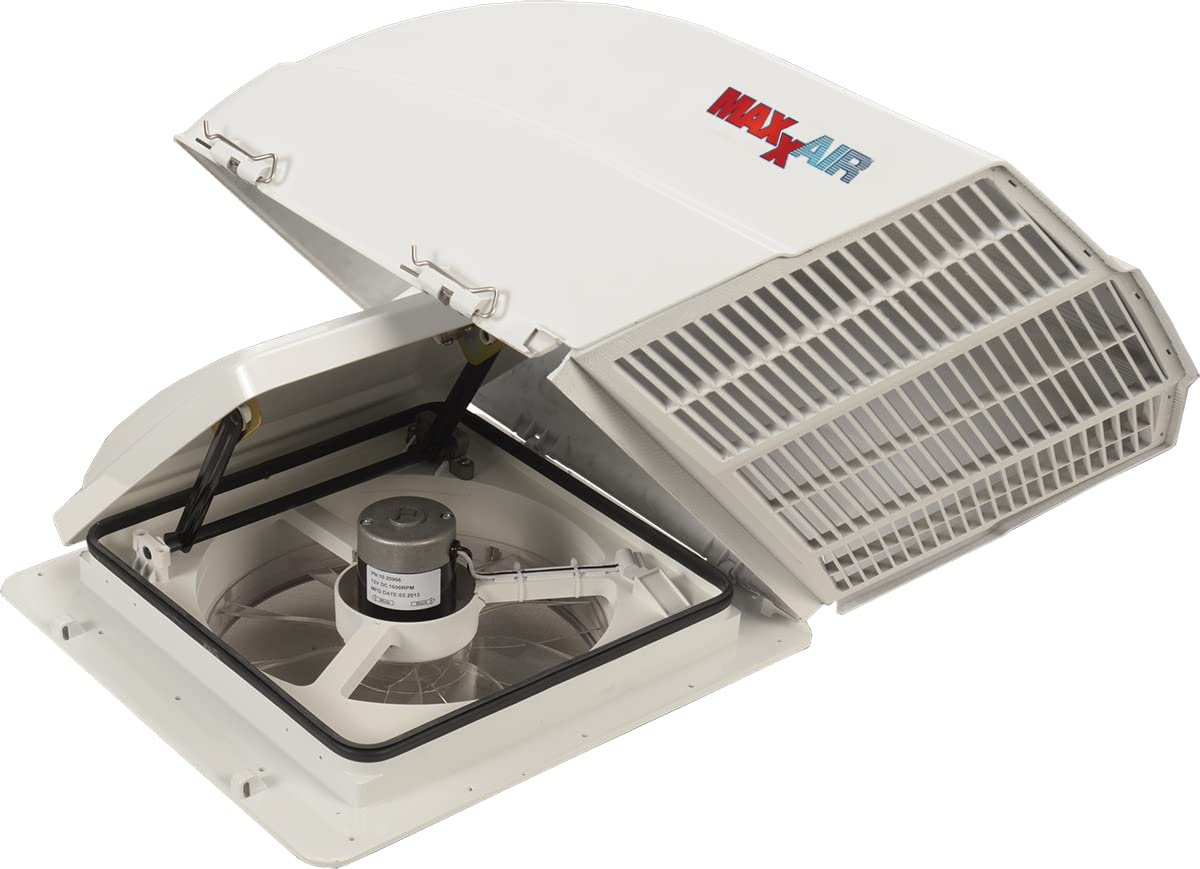 White RV Fan and Vent Cover W3655
