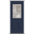 Steel Left Hand In-swing Exterior Prehung Door 36"x80" N471