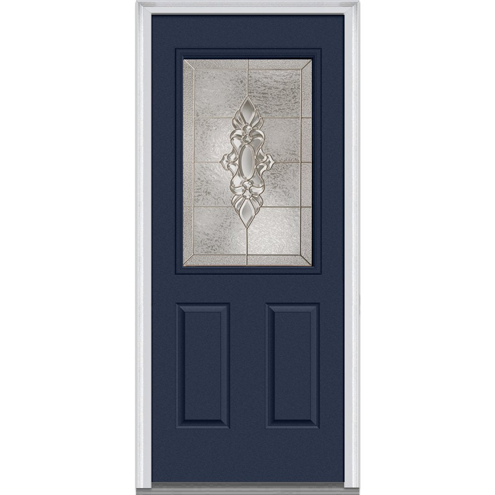 Steel Left Hand In-swing Exterior Prehung Door 36"x80" N471