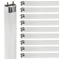 24 Inch T8 Fluorescent Tube Light Bulb 17W 5000K Bright White G13 Bi-Pin Base Pack of 10 K362438