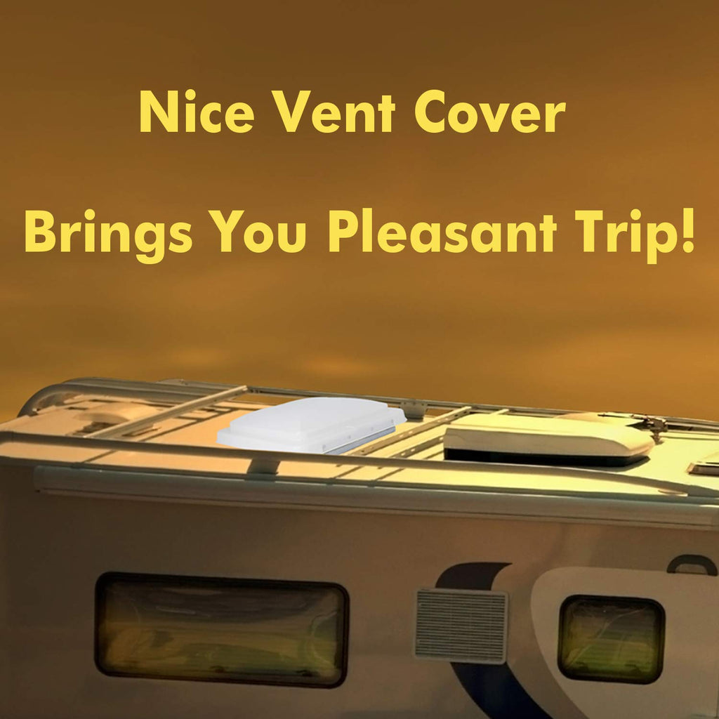 White RV Vent Lid Replacements 2-Pack V1308