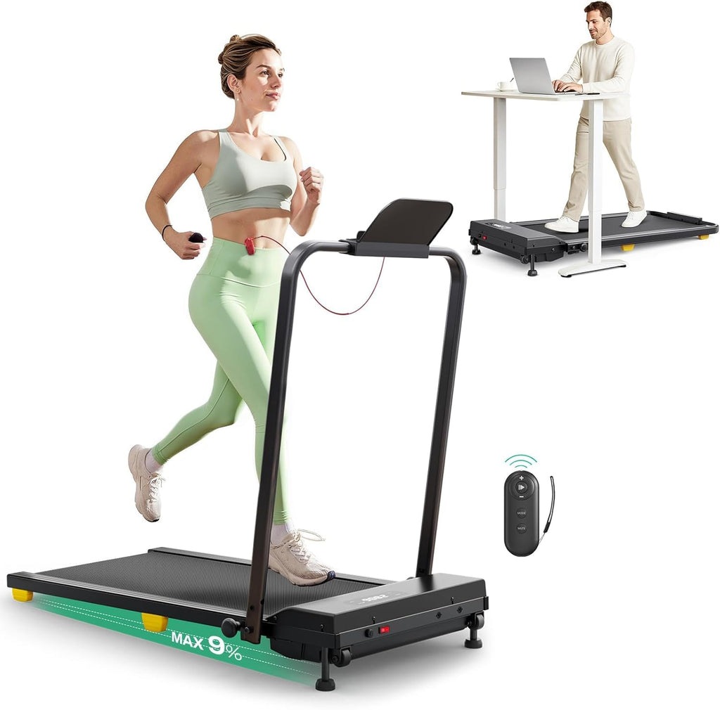 Manual Incline 2.5HP Portable Walking Treadmill Y656