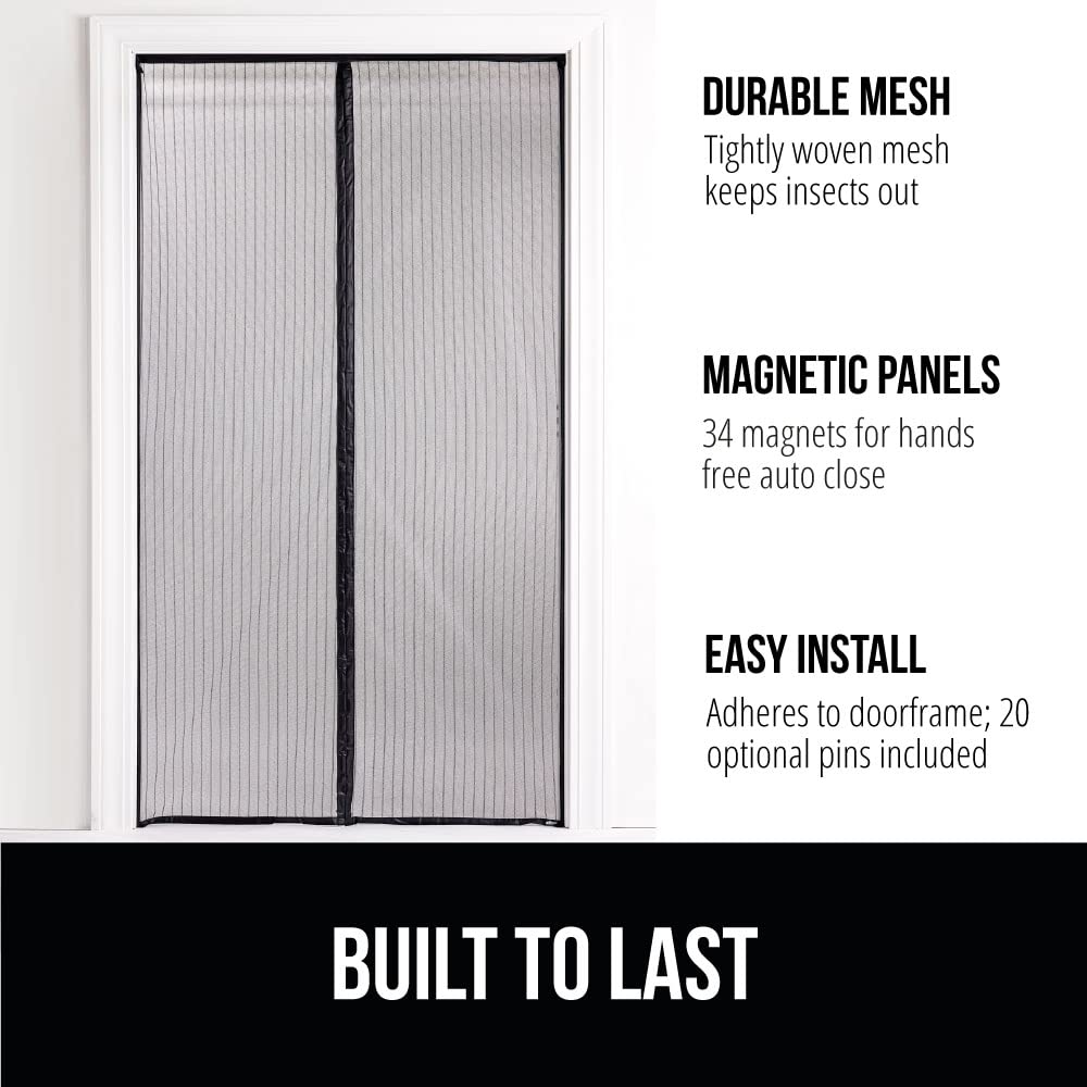 Magnetic Screen Door Black 38Wx82H T311