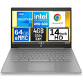 14 Inch HD Chromebook Laptop Intel Celeron N4120 4GB DDR4 RAM 64GB eMMC Chrome OS G438