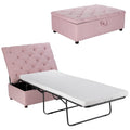 Pink Convertible Sleeper Chair with Mattress F74193