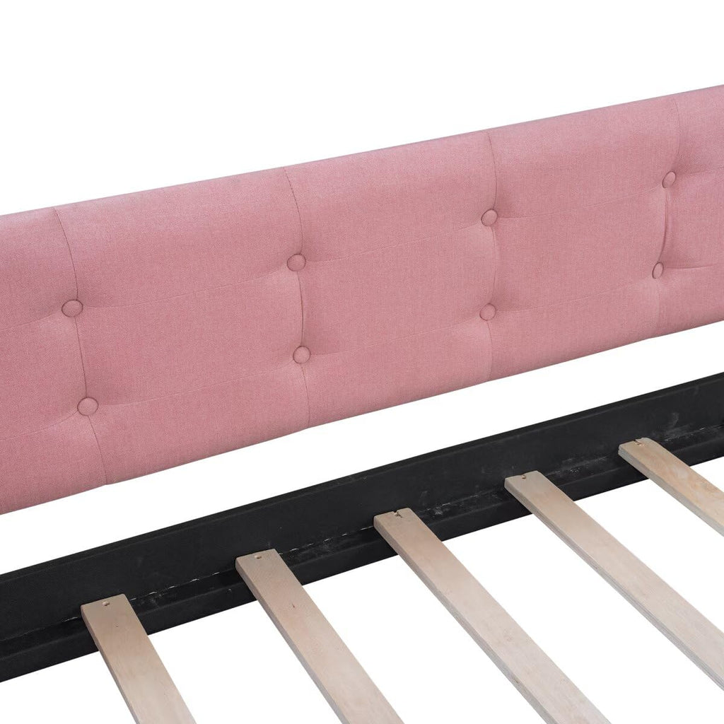 Pink Twin Size Upholstered Daybed J380495