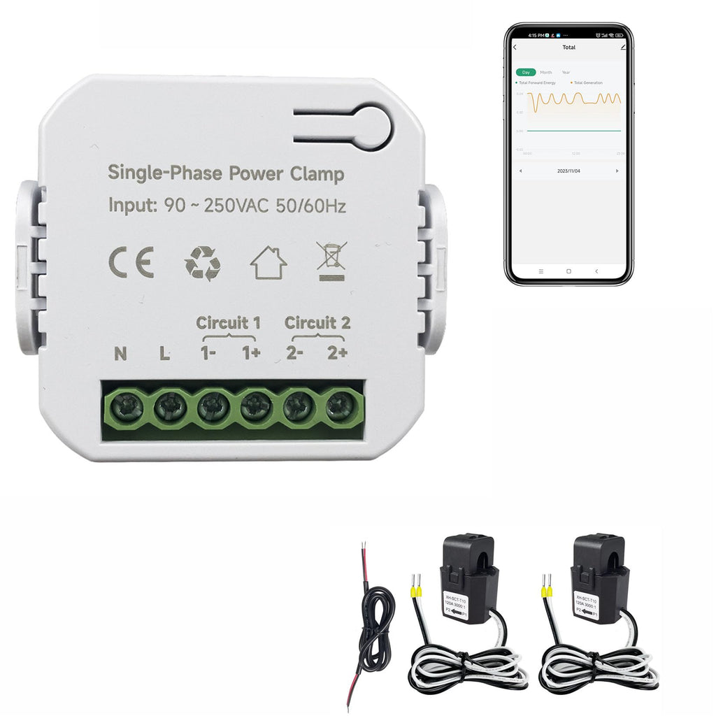 Single Phase Clamp Electricity Meter with Current Transformer, WiFi S200