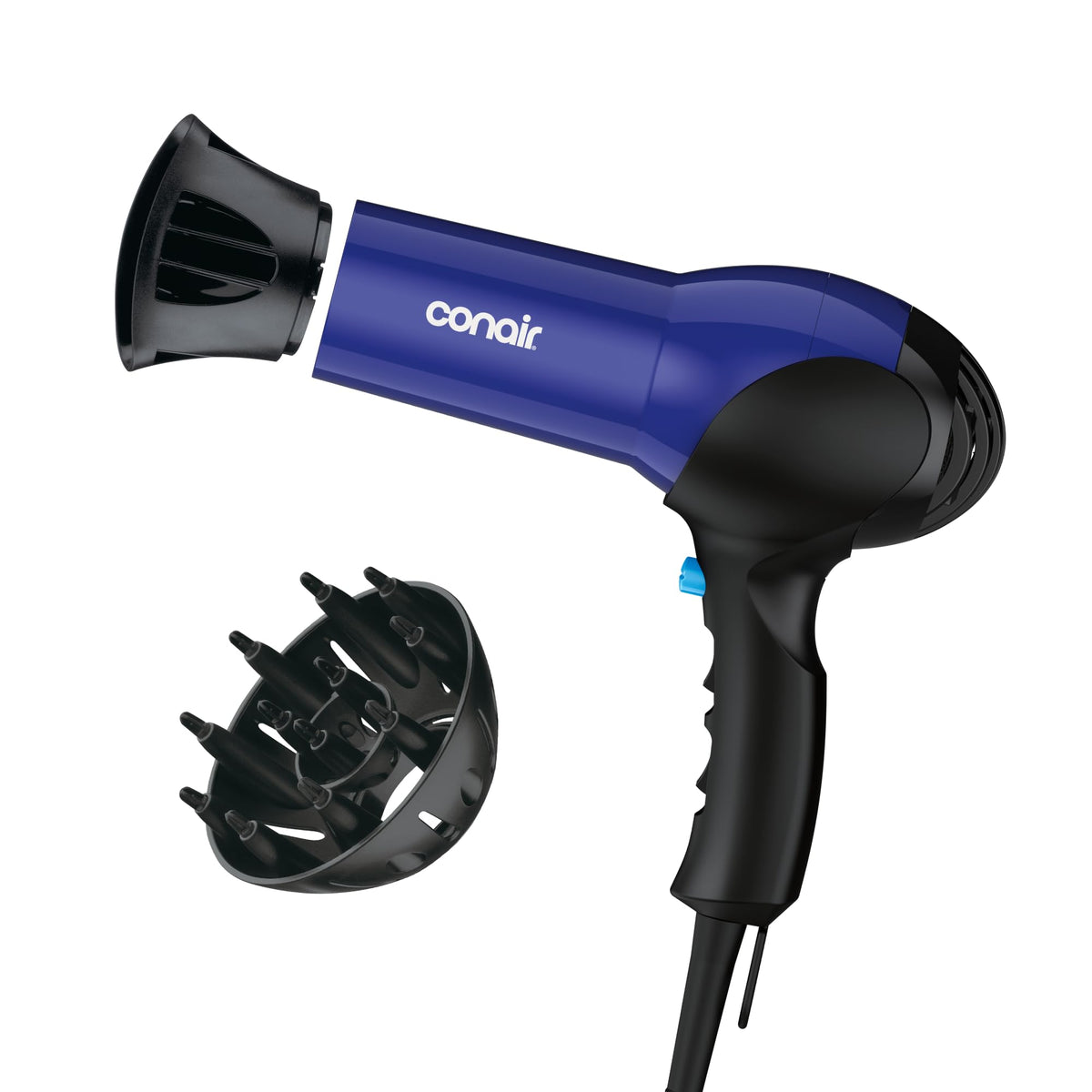 Lightweight 1875W Hair Dryer with Diffuser & Concentrator Attachments L5206
