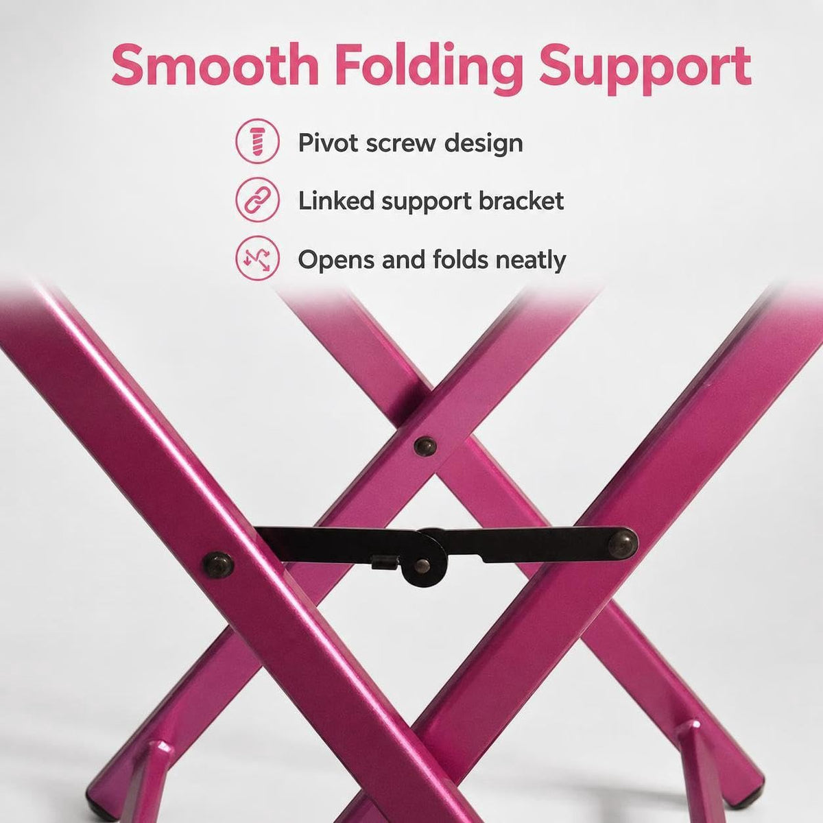 Foldable Adjustable Height Director Chair with Headrest V47784