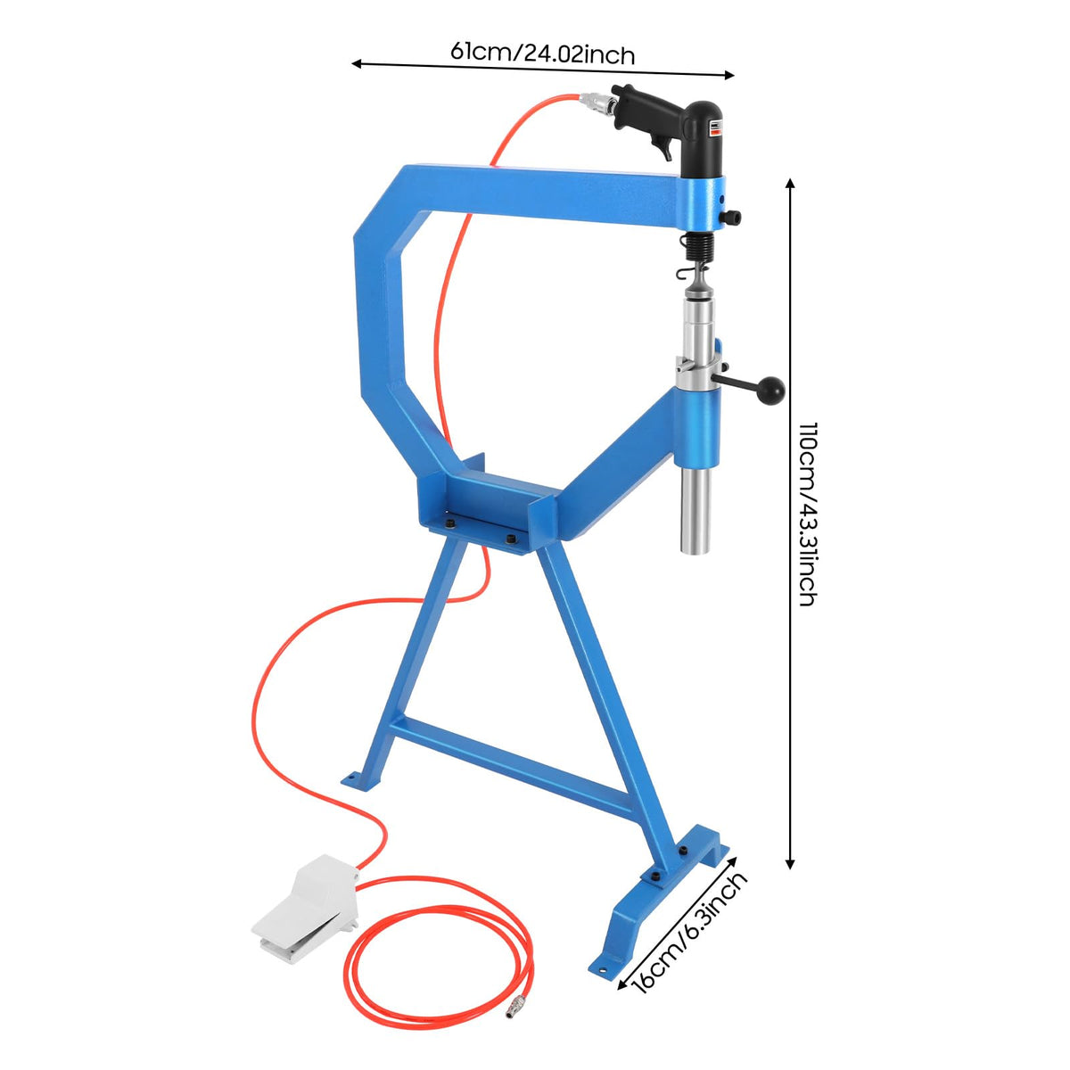 Pneumatic Planishing Hammer with 1in 2in 3in Anvils P596
