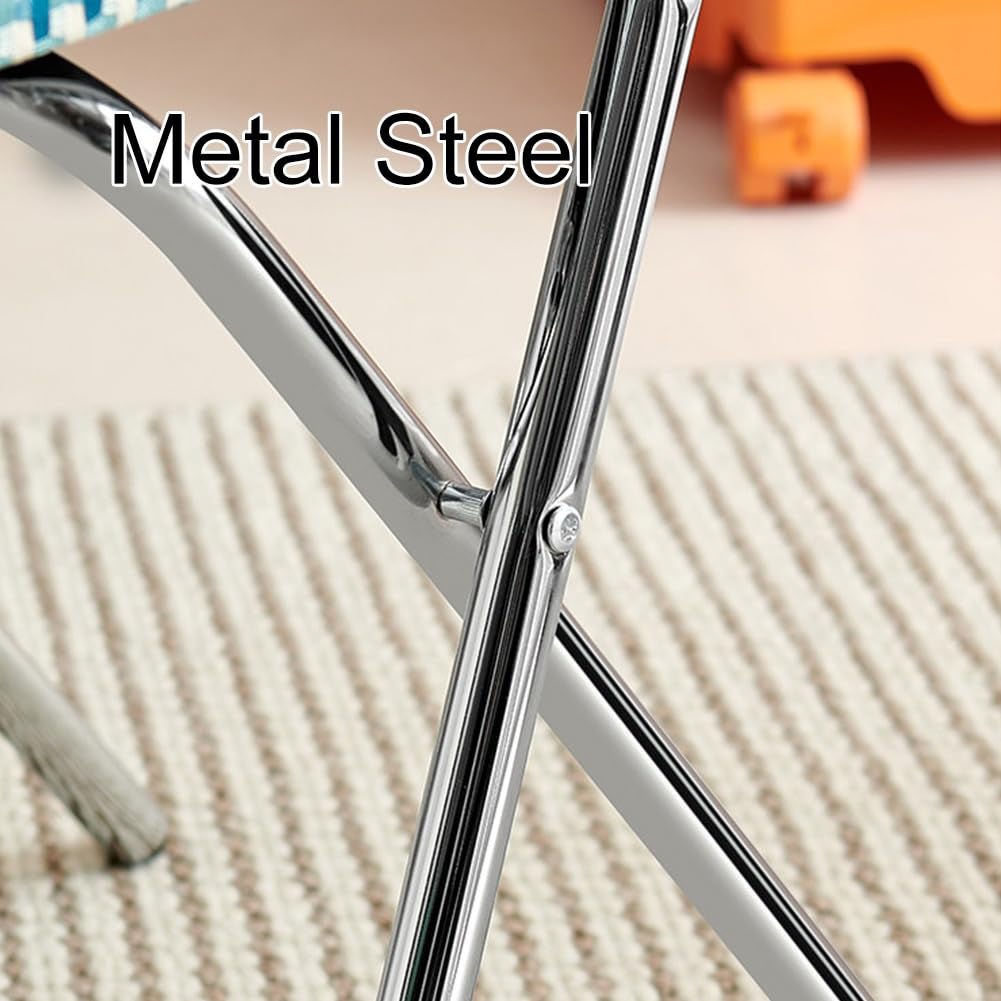 Cushioned Folding Bar Stool with Backrest Y9833