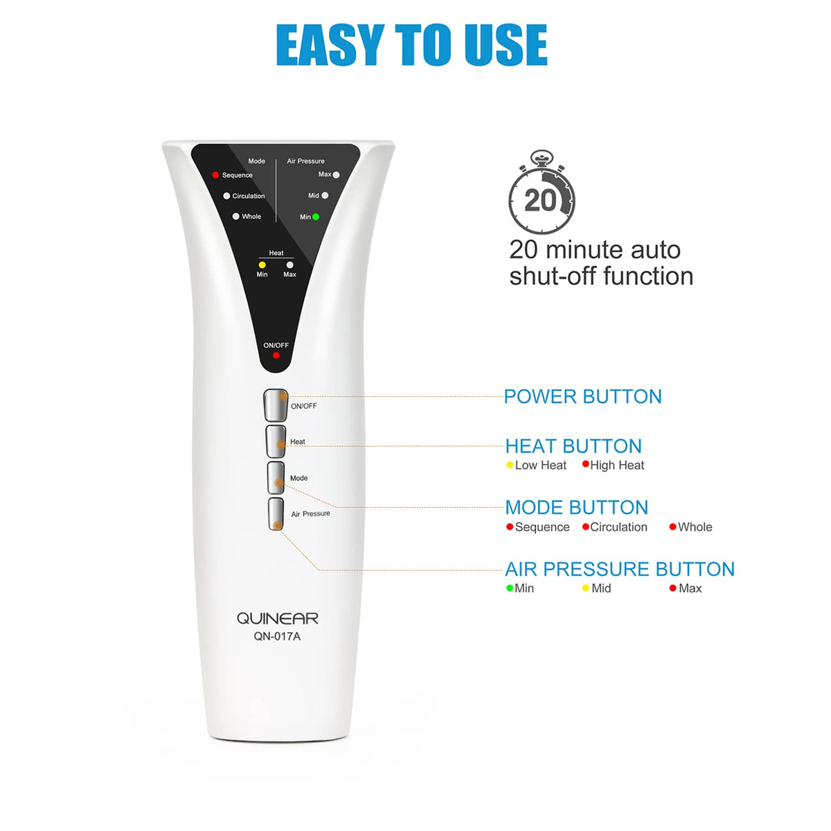 Heated Leg Compression Massager S5495