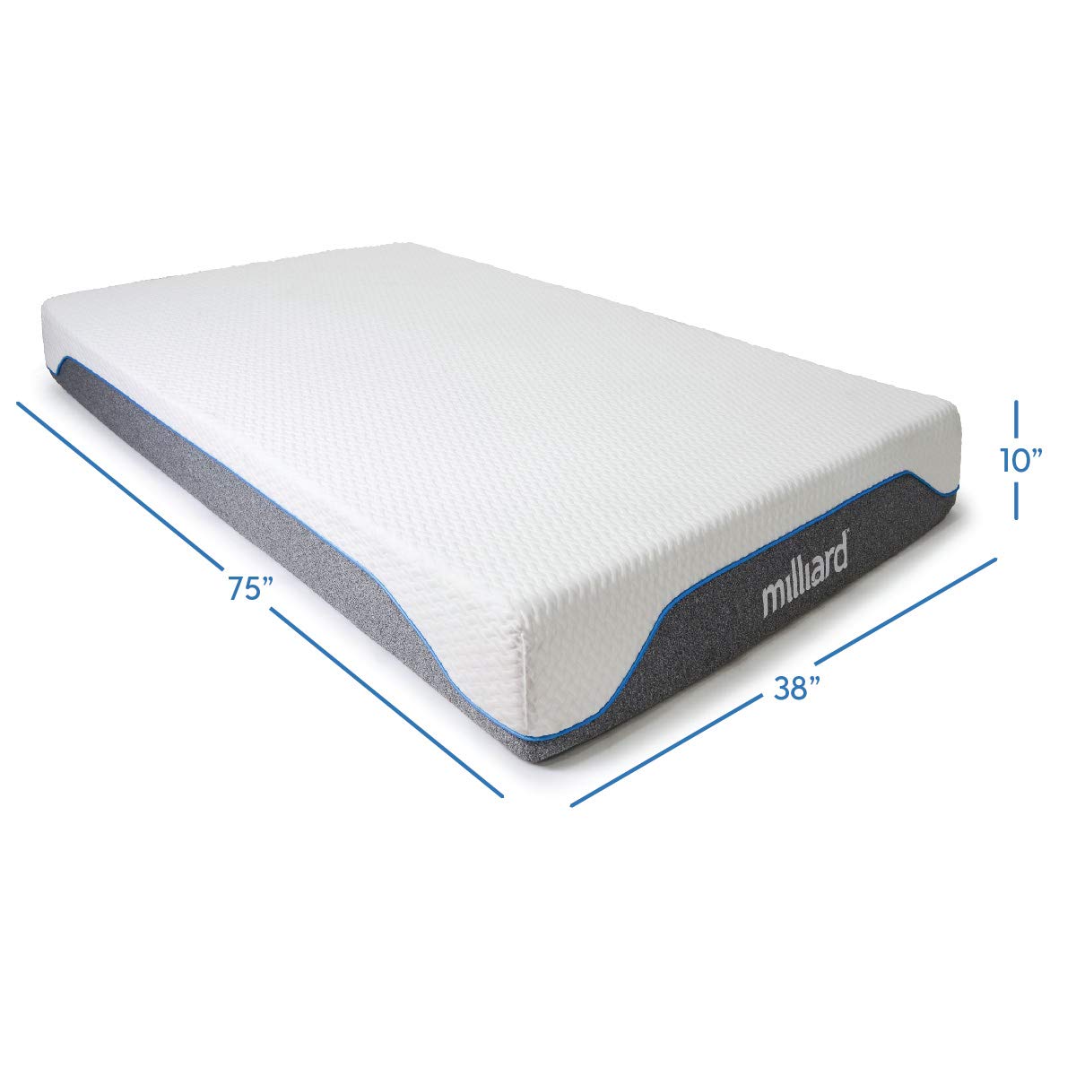 10-Inch Firm Memory Foam Twin Size Mattress S1921