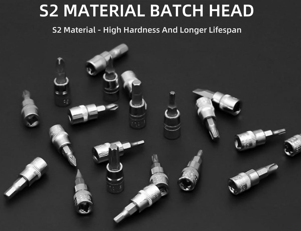 46 Pieces Mechanic Tool Kit 1/4” Ratchet Socket Wrench Set with Storage Case J51137