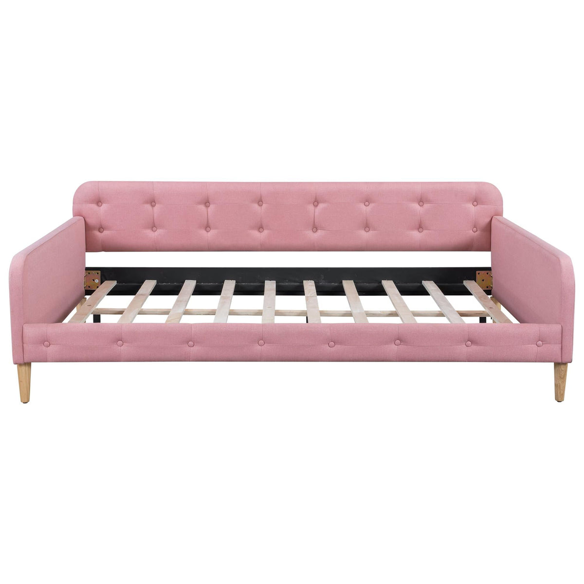 Pink Twin Size Upholstered Daybed J380495