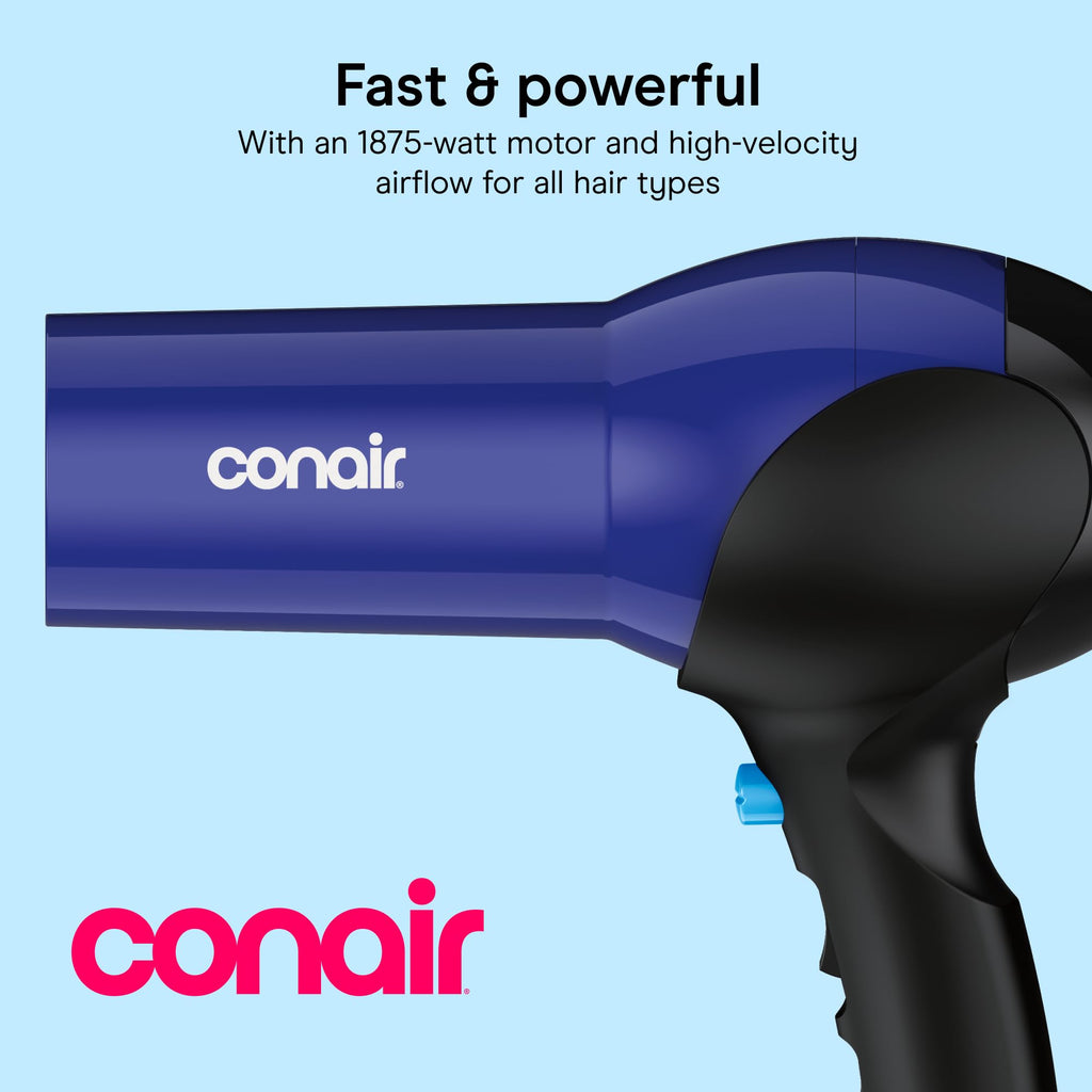 Lightweight 1875W Hair Dryer with Diffuser & Concentrator Attachments L5206