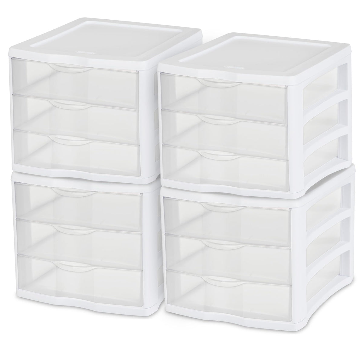 Wide 3-Drawer Storage Unit 4-Pack R186634
