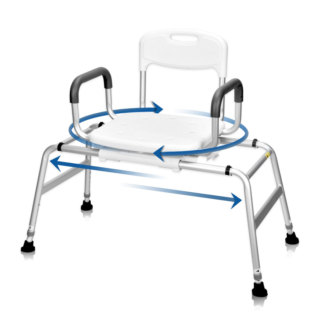 Sliding Shower Chair with 360⁰ Swivel Seat P298144