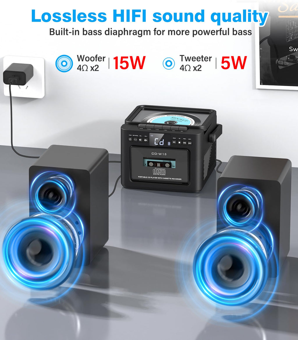 Home Stereo System with CD and Cassette Player F539