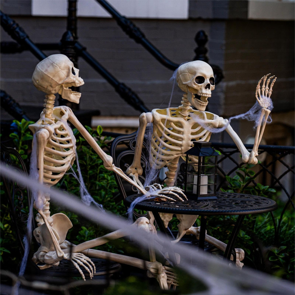 6 Pack Halloween Skeletons 3 5.4ft 3 3ft Y583