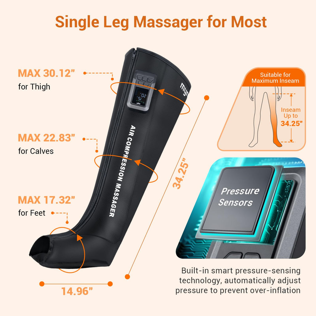 Cordless Full Leg Air Compression Massager K70745
