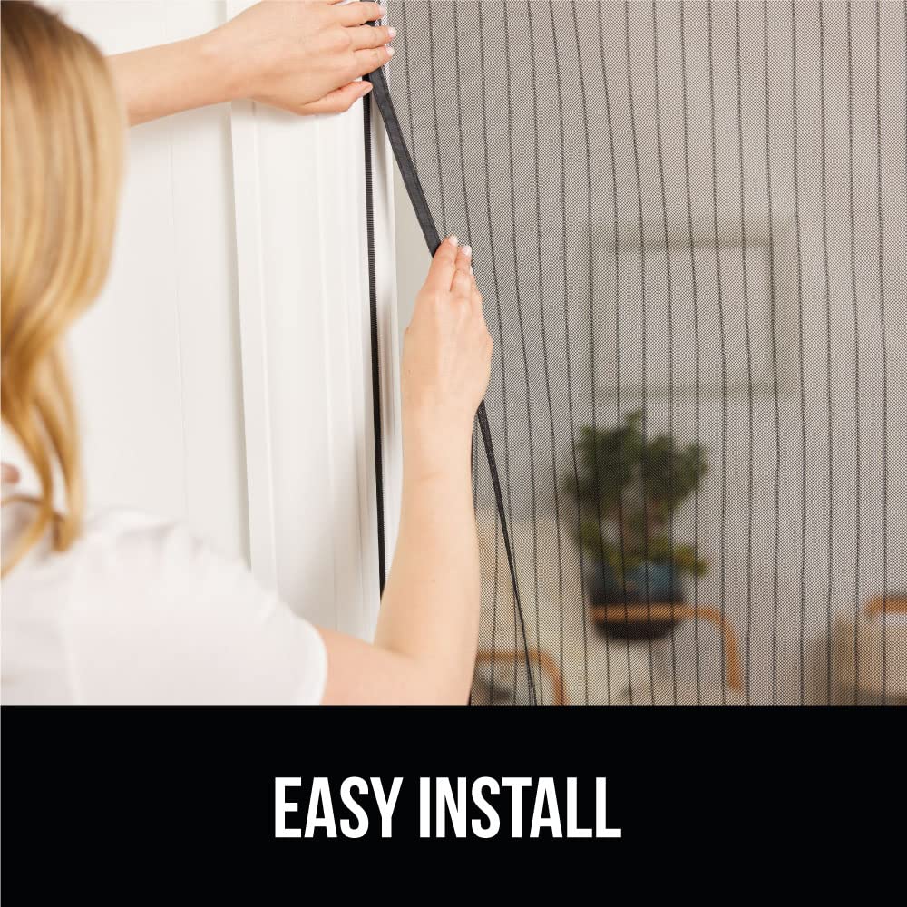 Magnetic Screen Door Black 38Wx82H T311