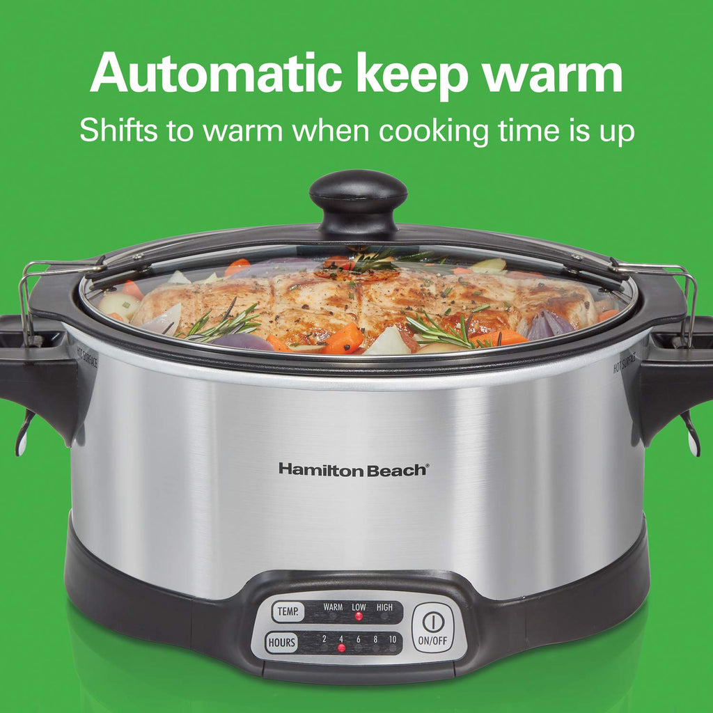 Programmable 6 Quart Slow Cooker with Travel Lid Lock A2122