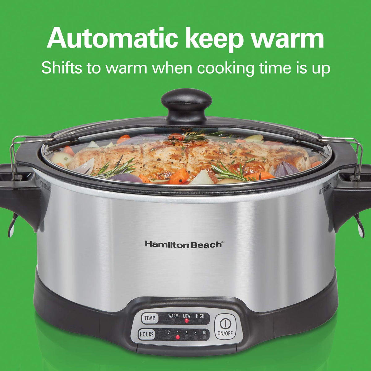 Programmable 6 Quart Slow Cooker with Travel Lid Lock A2122