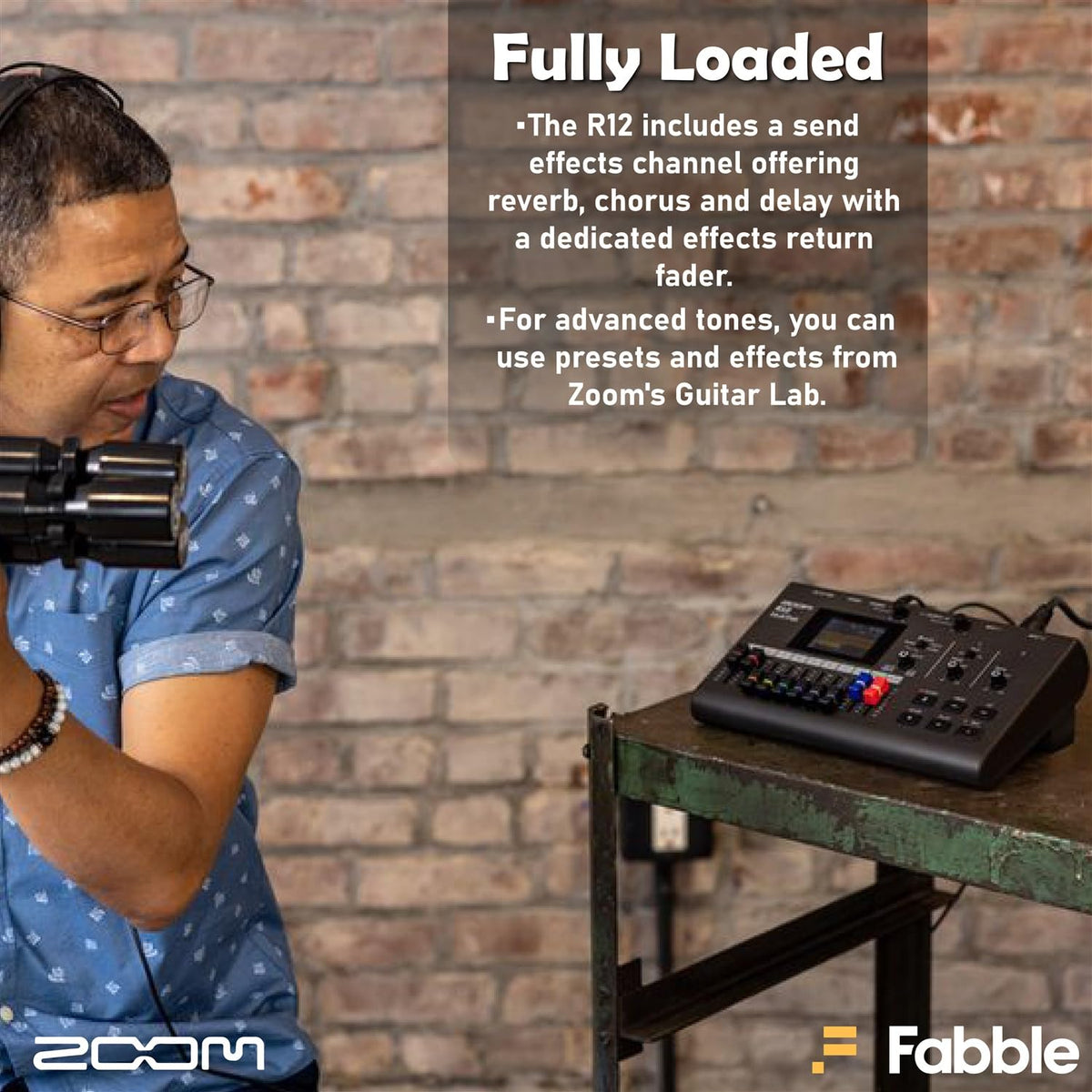 Portable Recorder Bundle with Podcast Mic Pack, Headphones, Mic Stand, XLR Cable, Foam Windscreen, Batteries and 32GB microSD Card L67338