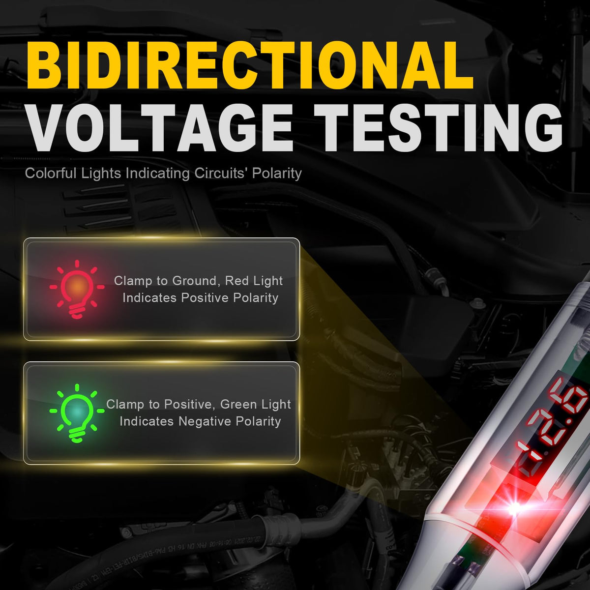 5-90V Digital LED Circuit Tester with Voltage Display H901770