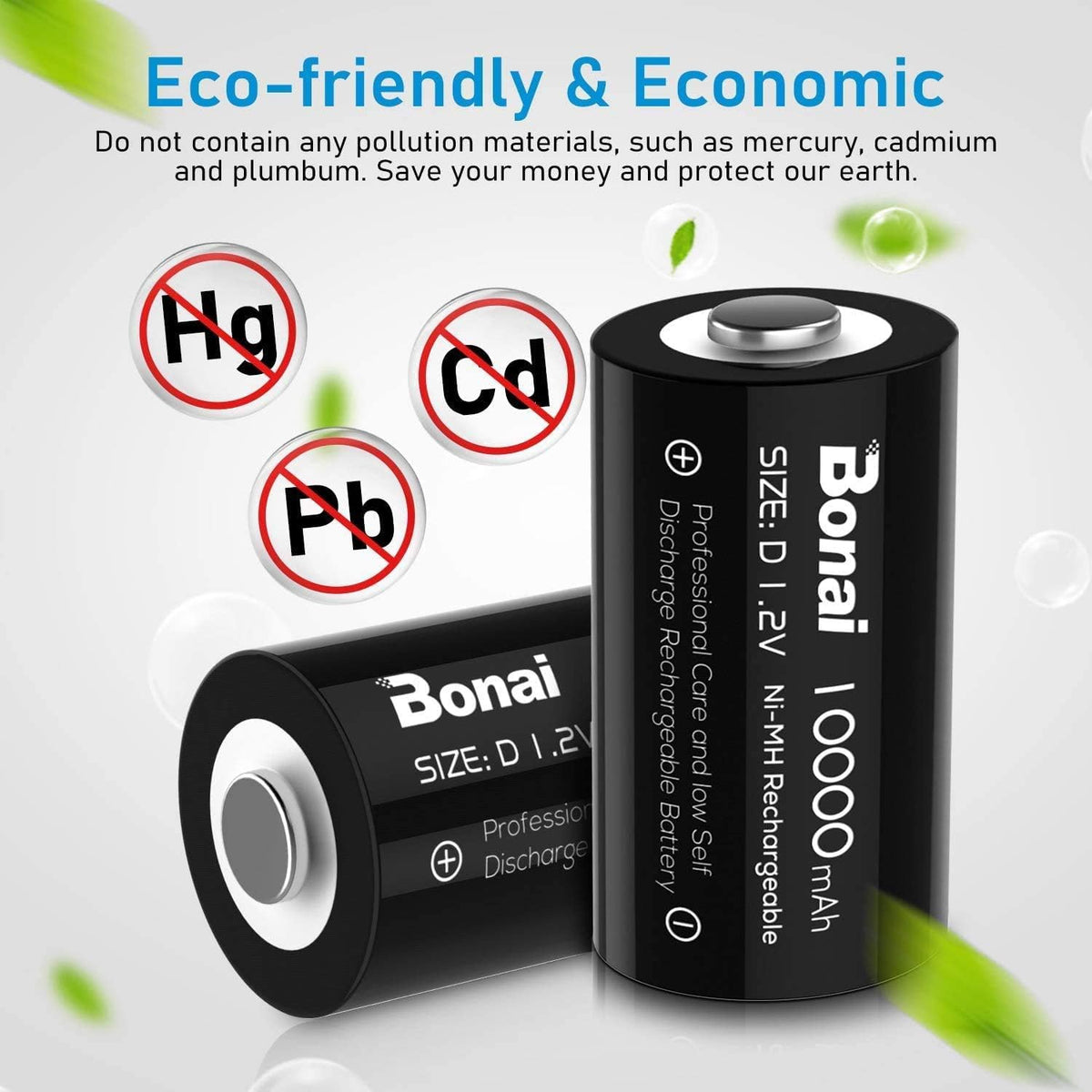 Rechargeable D Batteries 4 Pack Z46088