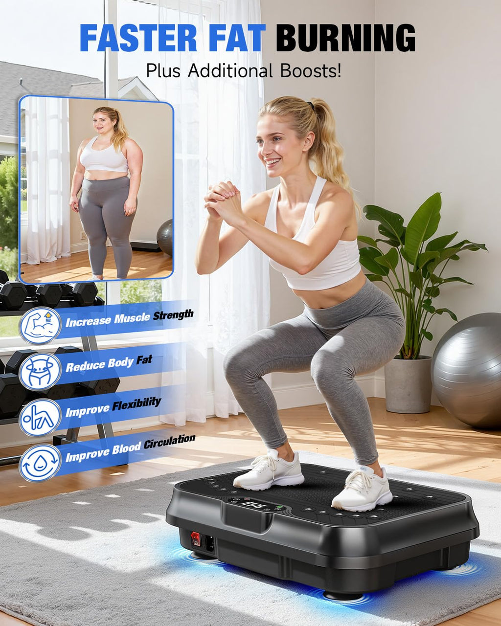 Vibration Plate Exercise Machine O89829